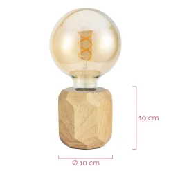 Pauleen Woody Sparkle bordlampe av lyst tre