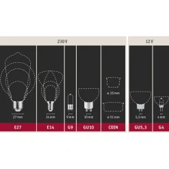 Paulmann E27 6,5W 825 LED-rustikkpære ST64 gull
