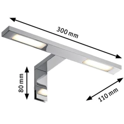 Paulmann Galeria Double Hook LED-speillampe 2 lys