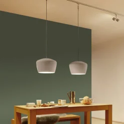 Paulmann lampeskjerm Pom, hvit, Ø 35 cm, metall