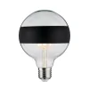 Paulmann LED E27 6,5W G125 ringspeil svart