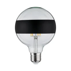 Paulmann LED E27 6,5W G125 ringspeil svart