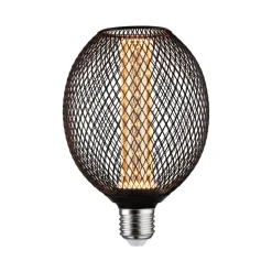 Paulmann LED MetallicGlow Globe Spiral E27 svart