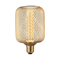 Paulmann LED metallisk glød Zyl Spiral E27 messing