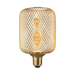 Paulmann LED metallisk glød Zyl Helix E27 messing