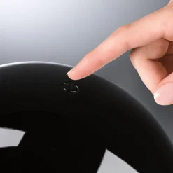 Paulmann LED-bordlampe Onzo, svart, plast, IP44