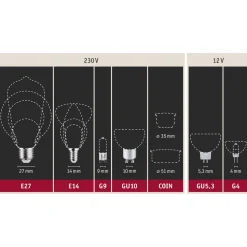 Paulmann LED-globe E27 G125 Inner Shape 4 W gull