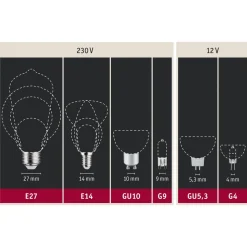 Paulmann LED-globe G80 E27 7,5W 827 opal dimbar