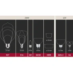 Paulmann LED-toppforspeilet E27 6,5W 827 kobber