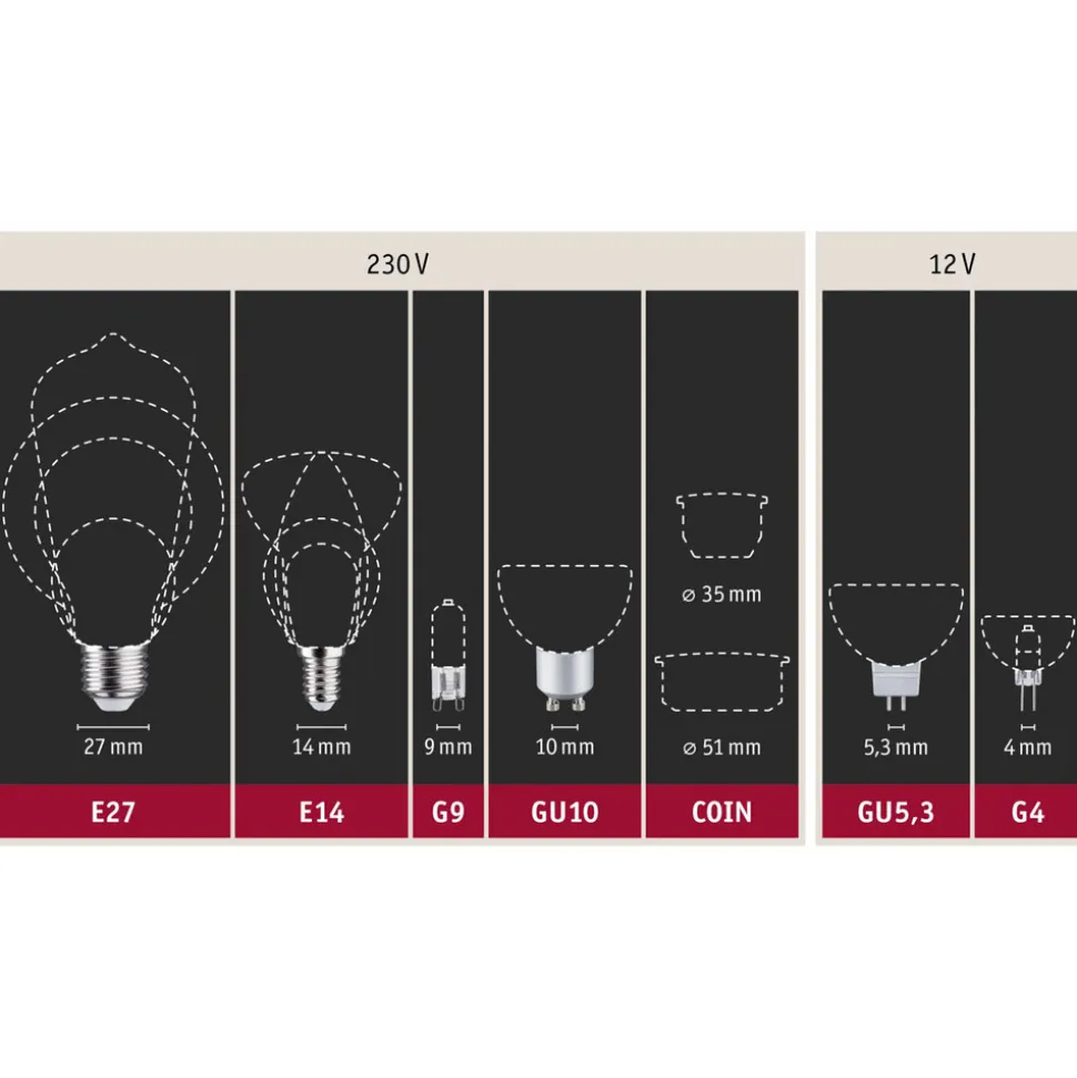 Paulmann LED-toppforspeilet E27 6,5W 827 kobber