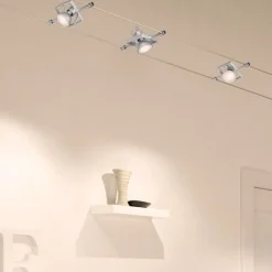 Paulmann Mac II vaiersystem, matt krom, 5 spotter