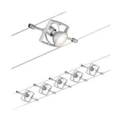 Paulmann Mac II vaiersystem, matt krom, 5 spotter