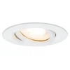 Paulmann Nova downlight IP65 rund dreibart, hvit