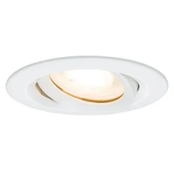 Paulmann Nova downlight IP65 rund dreibart, hvit