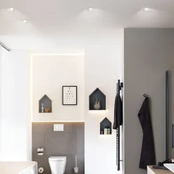 Paulmann Nova downlight IP65 rund dreibart, hvit