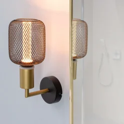 Paulmann Ravi vegglampe E27, svart/matt gull