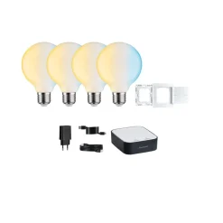 Paulmann Smart Home Set ZigBee 4x E27 7W LED G95 matt CCT