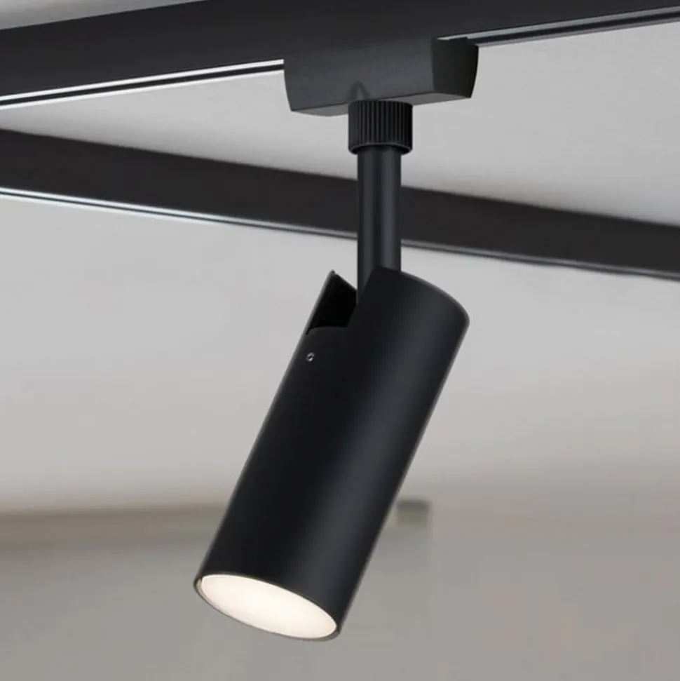 Paulmann URail LED-spot Tubo svart 3 000 K