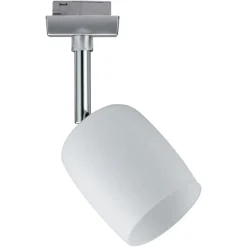 Paulmann URail spot Blossom krom matt, satin glass