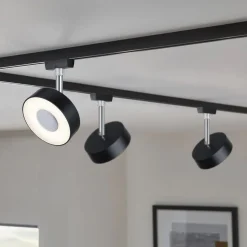 Paulmann URail Spot Circle svart dimbar 4 000 K