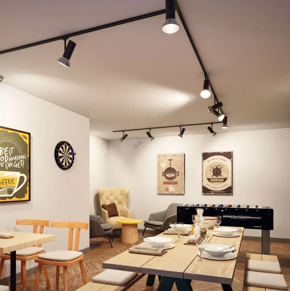 Paulmann URail Spot svart matt spot