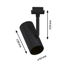 Paulmann URail Spot svart matt spot