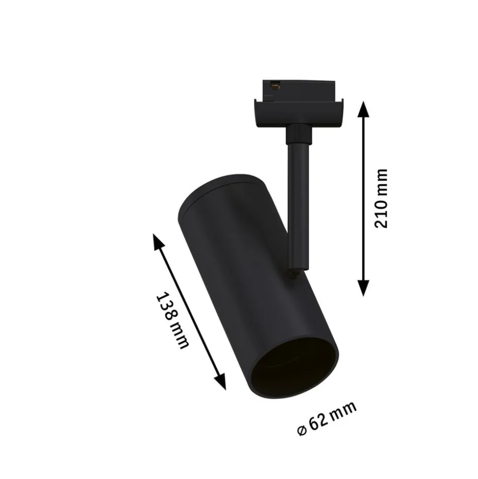 Paulmann URail Spot svart matt spot