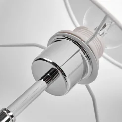 Pen vegglampe Dorothea med hvitt stoffskjerm