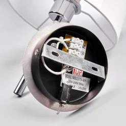 Pen vegglampe Dorothea med hvitt stoffskjerm