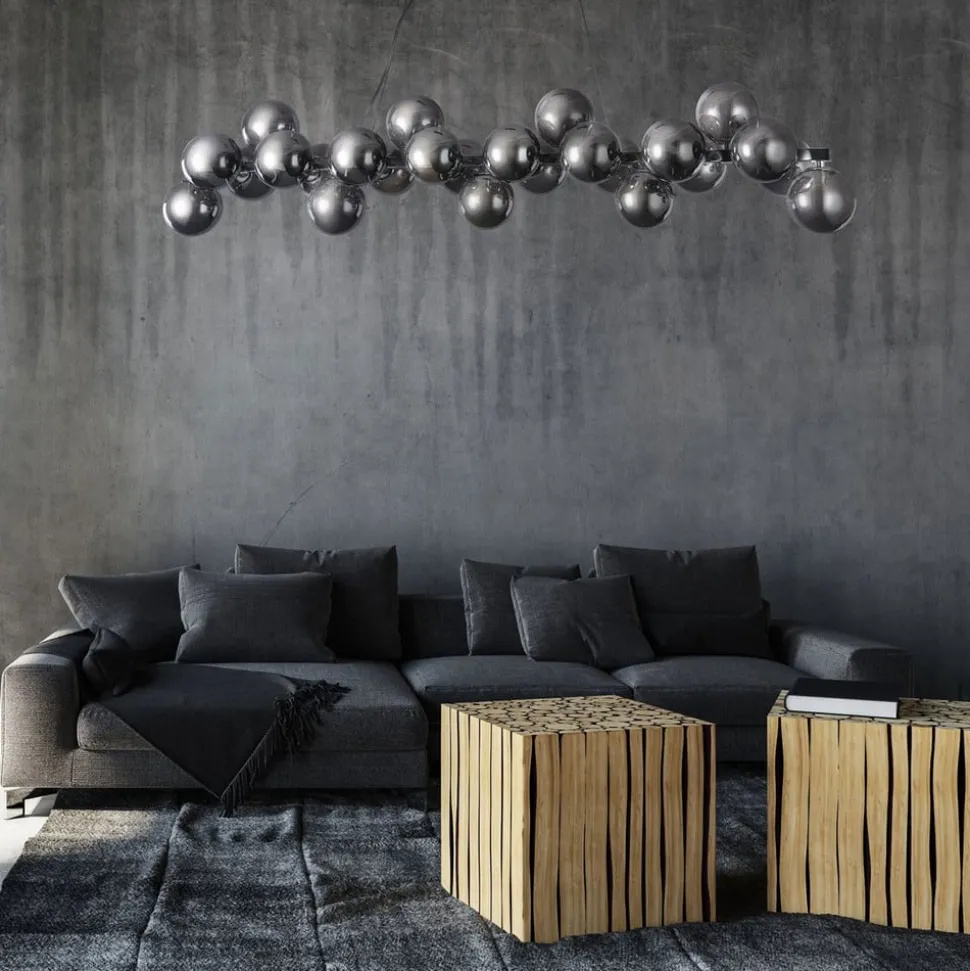 Pendellampe Dallas, krom