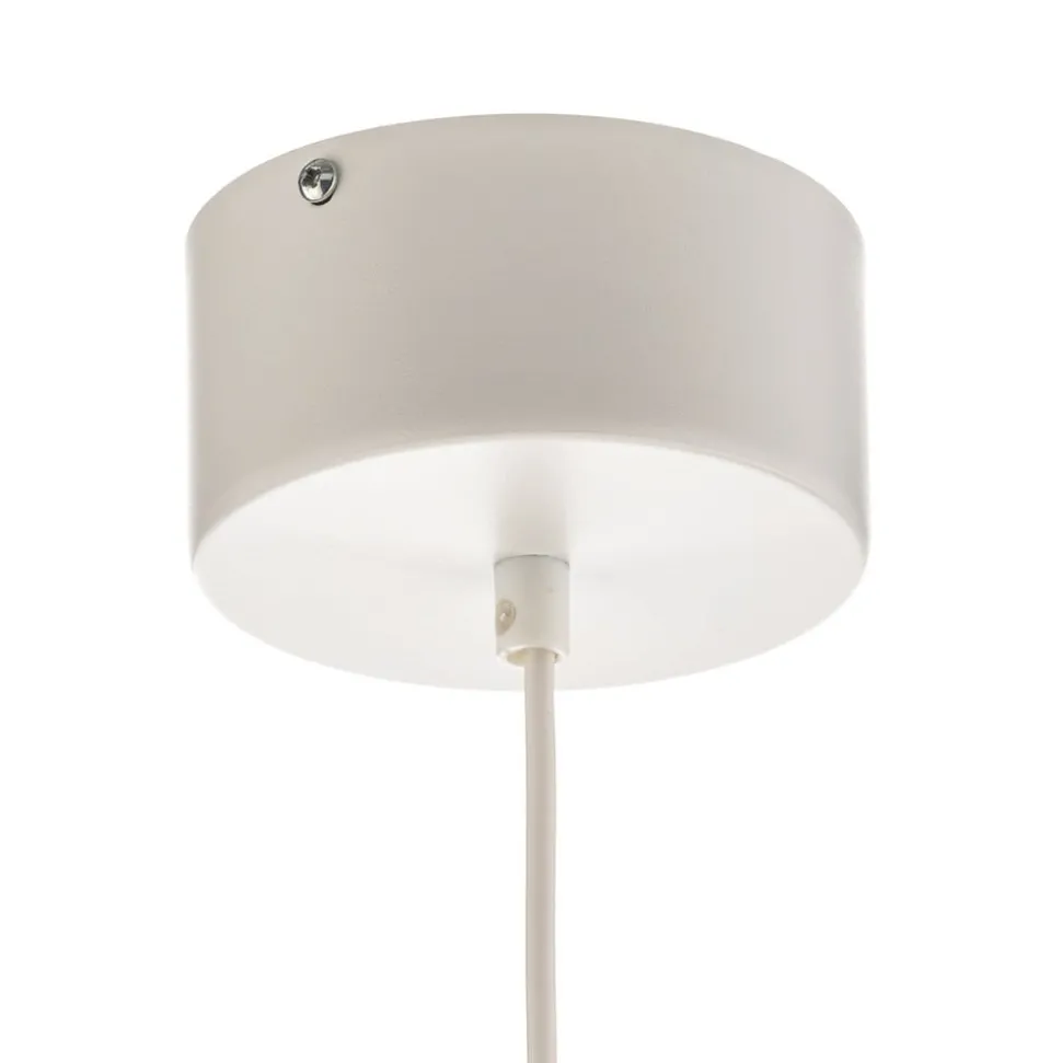 Pendellampe Gus med metallskjerm, hvit