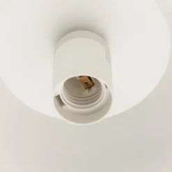 Pendellampe Gus med metallskjerm, hvit