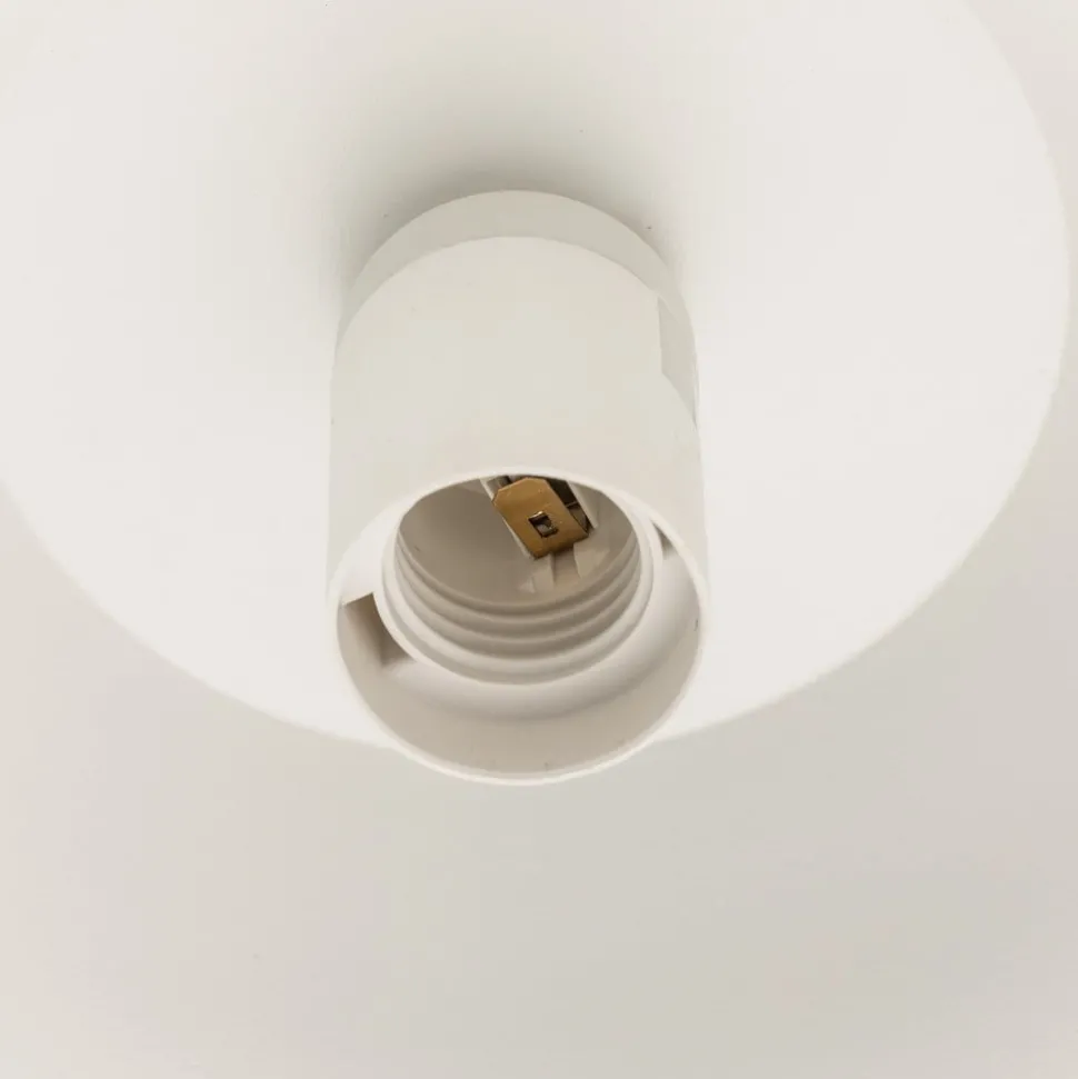 Pendellampe Gus med metallskjerm, hvit