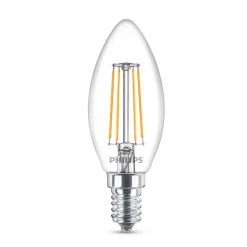 Philips Classic LED-pære E14 B35 4,3W klar 4.000K