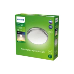Philips Doris LED-utelampe IP54 2 700 K nikkel