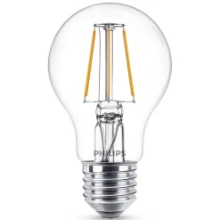 Philips E27 A60 LED-pære filament 4W 2 700 K klar