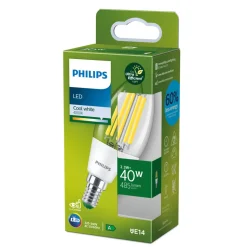 Philips E14 LED-lys C35 2,3W 485lm 4 000 K klar