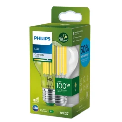 Philips E27 LED-pære A60 7,3W 1535lm 4 000 K klar
