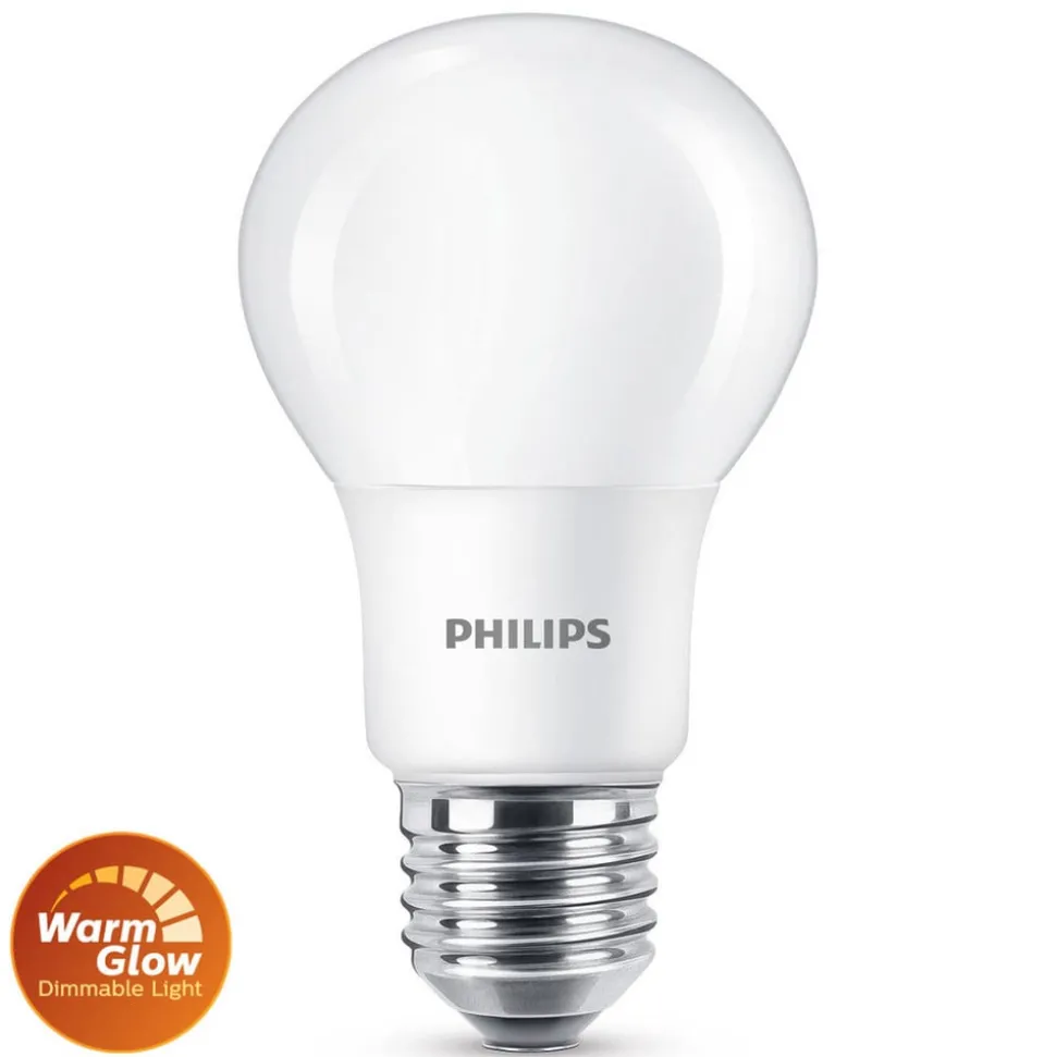 Philips E27 LED-pære WarmGlow 3,4 W matt, dimbar