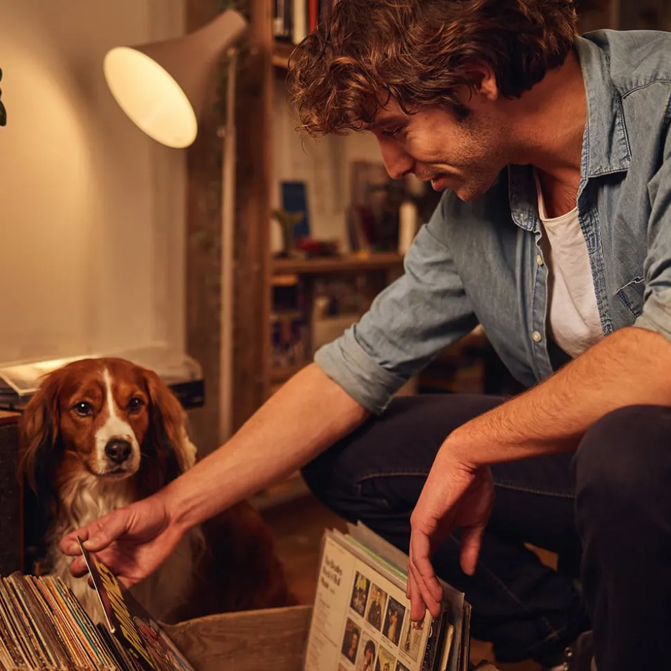 Philips E27 LED-pære WarmGlow 3,4 W matt, dimbar