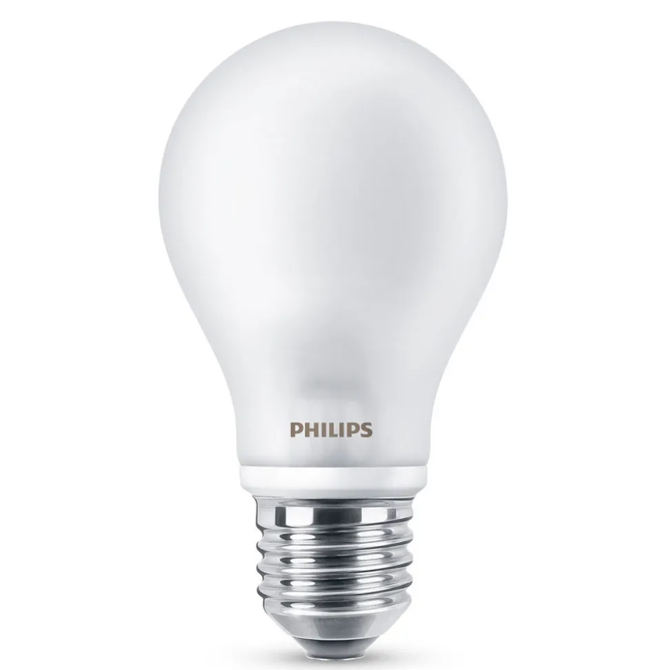 Philips E27 7W 840 A60 LED-pære matt