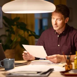 Philips E27 7W 840 A60 LED-pære matt