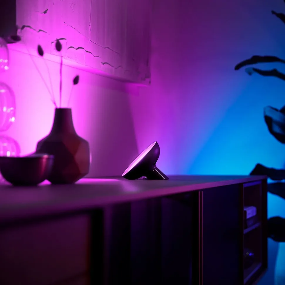 Philips Hue Bloom bordlampe svart, white & color
