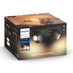 Philips Hue Buckram 4 lyskilder dimmebryter svart