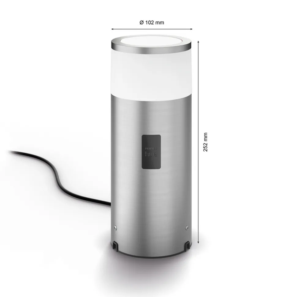 Philips Hue Calla sokkellampe tillegg 25,2 cm alu