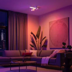 Philips Hue Centris Cross LED-spotlight, hvit, 3 lyskilder RGB CCT
