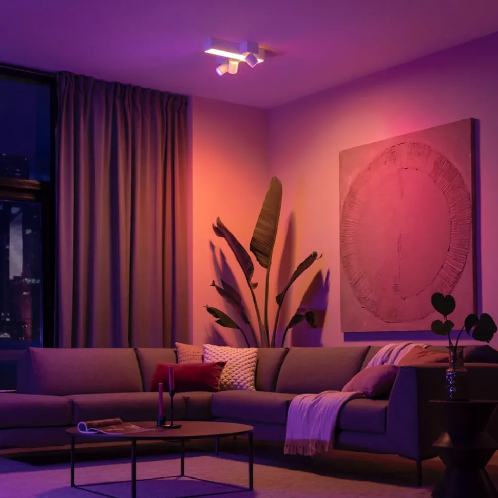 Philips Hue Centris Cross LED-spotlight, hvit, 3 lyskilder RGB CCT
