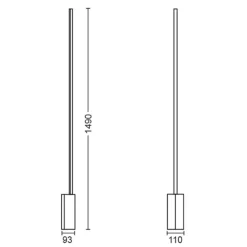 Philips Hue Gradient Signe LED-gulvlampe hvit