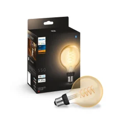 Philips Hue hvit filamentpære globe G93 E27 7,2W