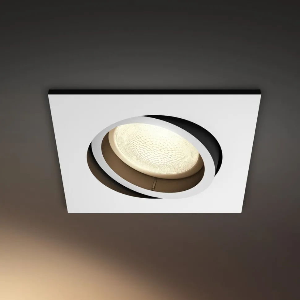 Philips Hue LED innfelt spot Centura, hvit, 9x9 cm, CCT, RGB